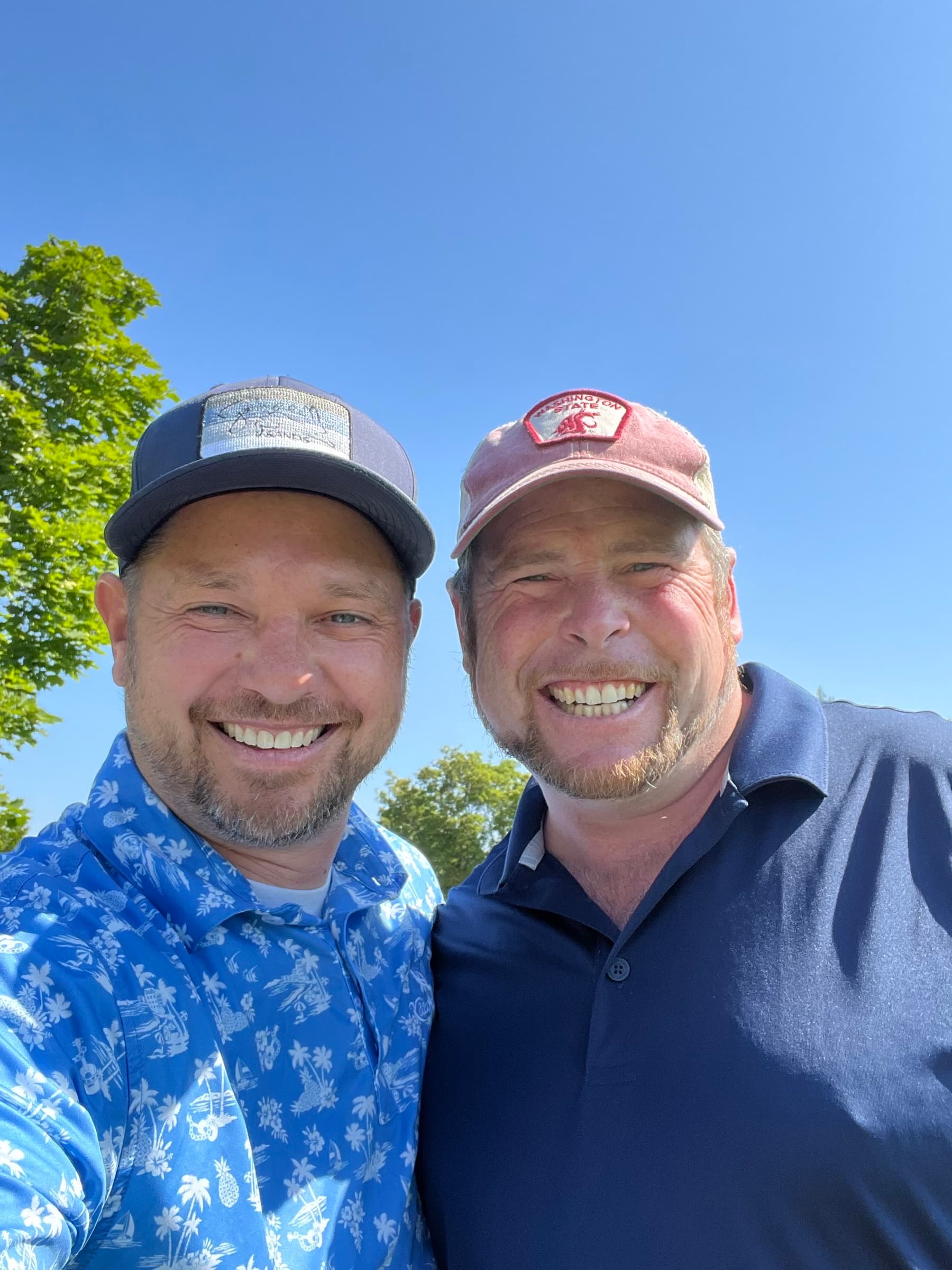 TJ with a friend outdoors